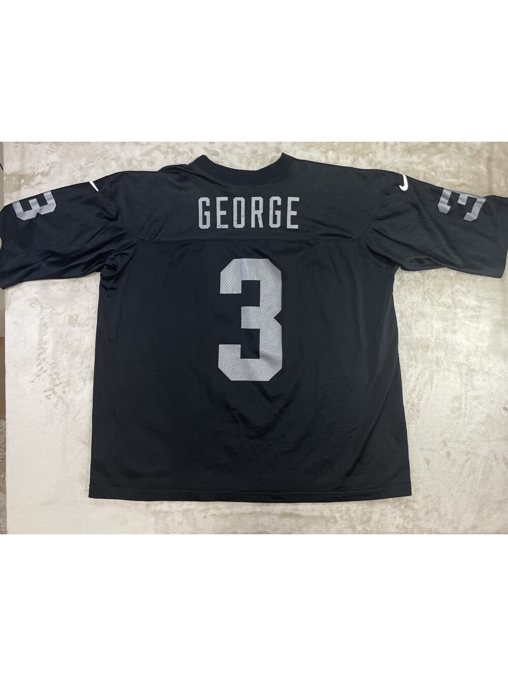 Vintage 90's Nike NFL Oakland Raiders Jeff George #3 Football Jersey Size XL